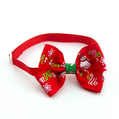 Holiday Bow Collar