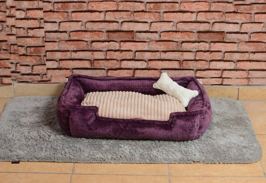 Plum Beige Bed