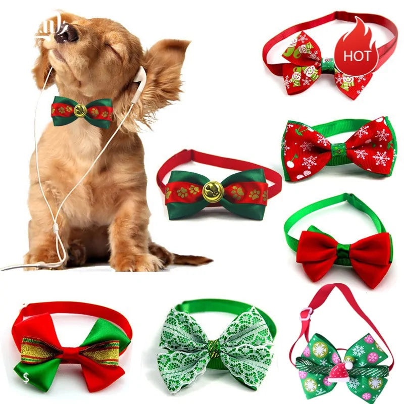 Holiday Bow Collar