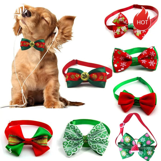 Holiday Bow Collar