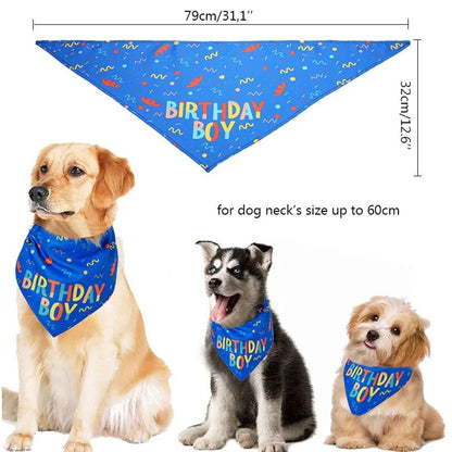 Dog Bandana Large Pet Scarf