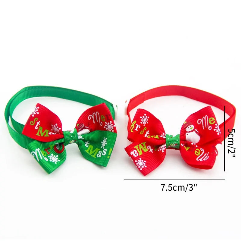 Holiday Bow Collar