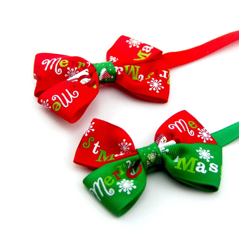 Holiday Bow Collar