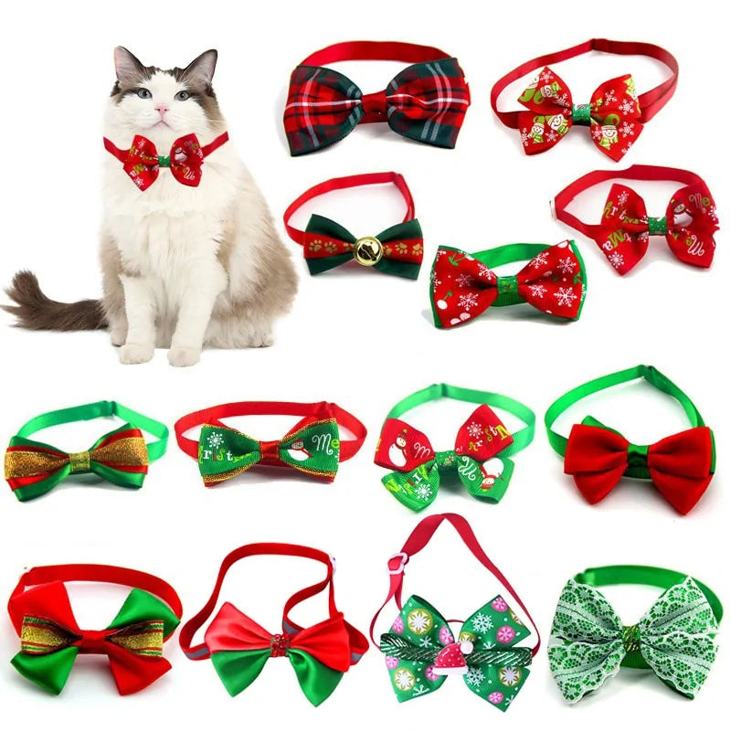 Holiday Bow Collar